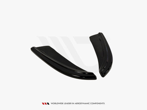 Maxton Design Gloss Black Rear Side Splitters, Rear Spats & Bumper Corner/Rear Valance Extensions (Winglets/Canards) for BMW 5 Series Gran Turismo GT F07 2009-2016