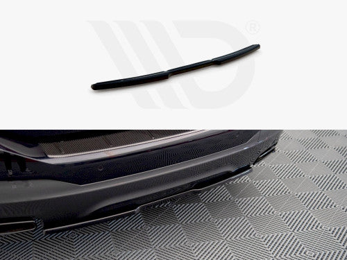 Maxton Design Gloss Piano Black Rear Centre/Center Splitter Diffuser Insert for BMW 6 Series GT G32 6GT M Sport (M-Pack) 2017-on – Rear Valance Lower Bumper Lip Spoiler ABS