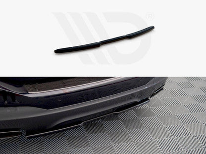 Maxton Design Gloss Piano Black Rear Centre/Center Splitter Diffuser Insert for BMW 6 Series GT G32 6GT M Sport (M-Pack) 2017-on – Rear Valance Lower Bumper Lip Spoiler ABS