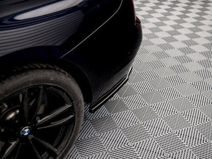 Maxton Design Gloss Black Rear Corner Splitters Spats (Bumper Extensions) Pair for BMW 6 Series GT 6GT G32 Gran Turismo M Sport M-Pack 2017+ | M Performance Style Rear Pods Fins Skirt/Valance Extensions ABS