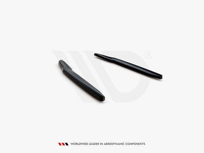 Maxton Design Gloss Black Rear Corner Splitters Spats (Bumper Extensions) Pair for BMW 6 Series GT 6GT G32 Gran Turismo M Sport M-Pack 2017+ | M Performance Style Rear Pods Fins Skirt/Valance Extensions ABS