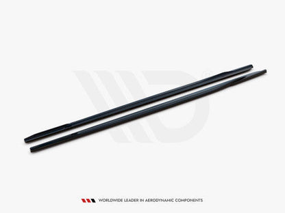 Maxton Design Gloss Black Side Skirt Extensions Diffusers for BMW 6 Series GT G32 M Sport M-Pack 2017+