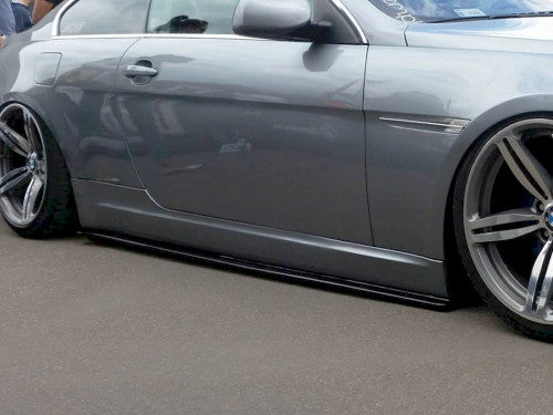 Maxton Design Gloss/Piano Black Side Skirts Side Skirt Extensions Splitters Diffusers (Rocker Sill Blades) for BMW 6 Series E63/E64 2003-2007 Pre-LCI Pre-Facelift Coupe & Convertible