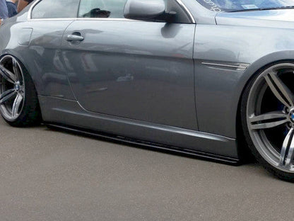 Maxton Design Gloss/Piano Black Side Skirts Side Skirt Extensions Splitters Diffusers (Rocker Sill Blades) for BMW 6 Series E63/E64 2003-2007 Pre-LCI Pre-Facelift Coupe & Convertible