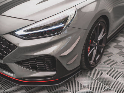 Maxton Design - FRONT BUMPER WINGS (CANARDS) HYUNDAI I30 N HATCHBACK/FASTBACK MK3 FACELIFT (2020-)