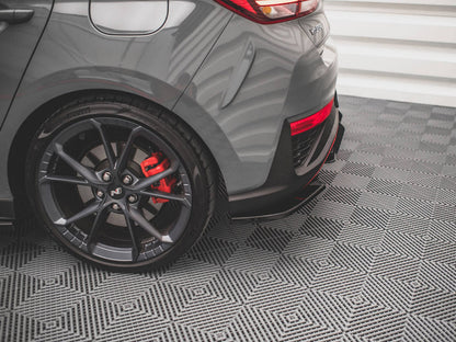 Maxton Design - REAR SIDE SPLITTERS V.2 HYUNDAI I30 N HATCHBACK MK3 FACELIFT (2020-)