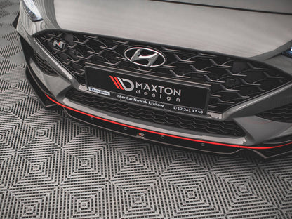 Maxton Design - FRONT SPLITTER V.1 + FLAPS HYUNDAI I30 N HATCHBACK / FASTBACK MK3 FACELIFT