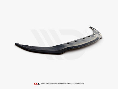 Maxton Design V1 Gloss Black/Piano Black Front Splitter, Bumper Lip & Chin Spoiler for BMW 7 Series G11 M Sport (M-Pack) 2015–2018 – Front Lip Spoiler, Front Aero Lip, Lower Valance, Front Apron Extension