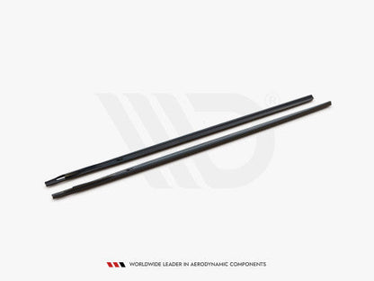 Maxton Design Gloss Black Side Skirt Extensions/Diffusers for BMW 7 Series G11 M Sport (M Pack) 2015-2018