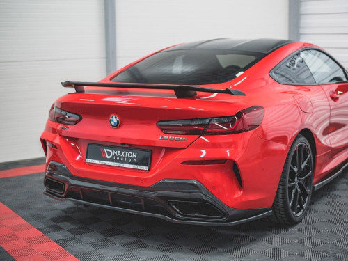 Maxton Design Rear Bootlid/Trunk Lip Spoiler Ducktail for BMW 8 Series Coupe G15 2018+ (M Sport/M Pack) – FRP Fibreglass Decklid Tail Lip Wing, Unpainted Paint-Ready OE Style