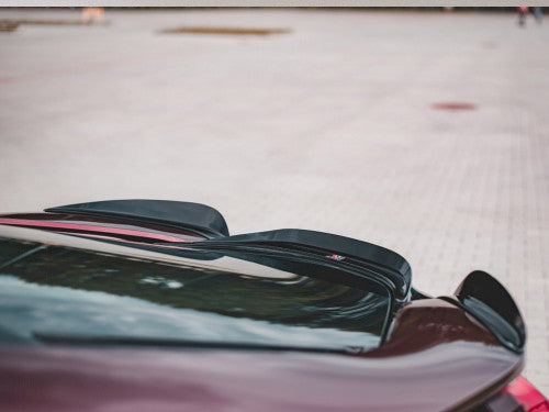 Genuine Maxton Design BMW i8 Rear Cap Spoiler Centre/Center Section - Gloss Black ABS Tailgate Lip Insert, Rear Wing Ducktail Middle Blade Panel - Fits Coupe & Roadster 2014-2020 - 3M Tape - Centre Piece Only - Bootlid/Trunk Lid Lip Centre