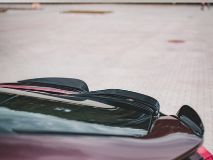 Genuine Maxton Design BMW i8 Rear Cap Spoiler Centre/Center Section - Gloss Black ABS Tailgate Lip Insert, Rear Wing Ducktail Middle Blade Panel - Fits Coupe & Roadster 2014-2020 - 3M Tape - Centre Piece Only - Bootlid/Trunk Lid Lip Centre