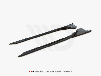 Maxton Design Gloss Black Side Skirts for BMW i8 Coupe & Roadster 2014-2020 - Side Blades, Rocker Panel/Sill & Side Skirt Extensions, Side Diffuser Splitters - High-Gloss ABS Aero Body Kit Upgrade