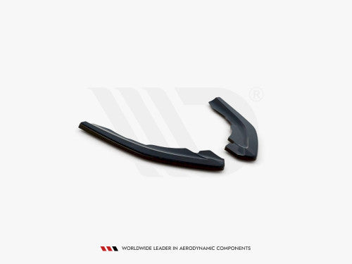 Maxton Design Rear Corner Extensions V2 Gloss/Piano Black for BMW M2/M2 Competition F87 2016-2020 - Rear Side Splitters/Spats, Bumper Skirt & Valance Extensions, Corner Blades - ABS Pair