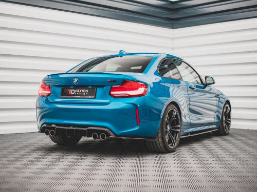 Maxton Design V3 Gloss Black Rear Corner Extensions for BMW M2 F87 Coupe 2016-2020 (Rear Side Splitters/Rear Spats/Rear Lip Extensions/Rear Bumper Skirts) Pre-LCI & LCI ABS - BM-2-87-M-RS1