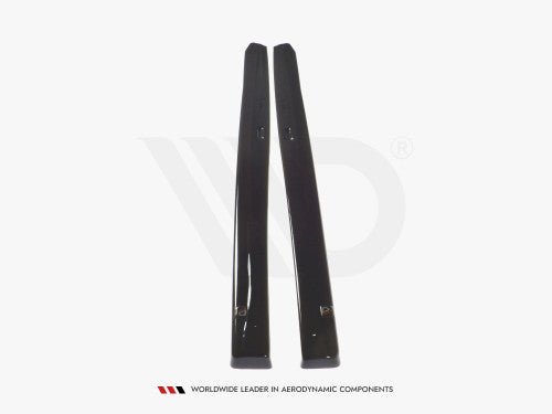 Maxton Design V1 Gloss/Piano Black Side Skirt Diffusers / Side Skirt Extensions / Side Splitters / Rocker Panel Sill Blades for BMW M3 F80 Saloon/Sedan 2014-2018
