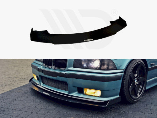 Maxton Design Front Lip Splitter for BMW M3 E36 1992-1999 | Front Bumper Lip Spoiler, Chin Spoiler, Aero Lower Valance Air Dam | ABS Performance Front Spoiler | E36 M3 Front Splitter