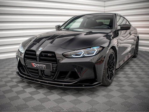 Maxton Design Street Pro 10mm ABS Front Lip Splitter / Chin Spoiler for BMW M3 G80 & M4 G82 (2021+) – Matte Black or Red Core Lower Bumper Valance Lip