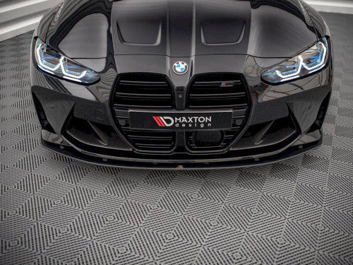 Maxton Design Street Pro 10mm ABS Front Lip Splitter / Chin Spoiler for BMW M3 G80 & M4 G82 (2021+) – Matte Black or Red Core Lower Bumper Valance Lip
