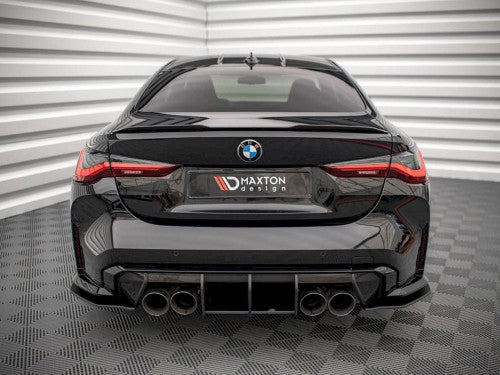 Maxton Design Street Pro Performance Rear Diffuser for BMW M4 G82 2021+ (Carbon Package/Carbon Pack) – Rear Valance, Lower Bumper Insert, Rear Splitter – Fits M4 Competition – 10mm ABS – Matte Black or Black/Red Core