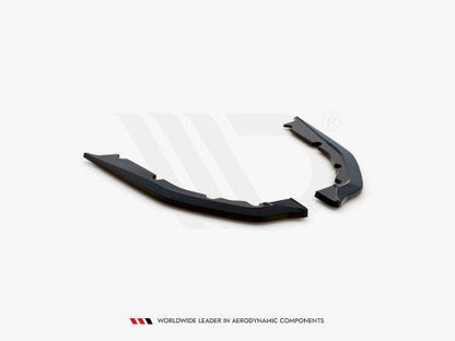 Maxton Design Gloss/Piano Black Rear Side Splitters, Rear Spats & Corner Extensions for BMW M4 G82 2021-on (M4 Competition Coupe) - Fits OEM M Carbon Package - Rear Bumper Winglets - Pair with Fitting Kit