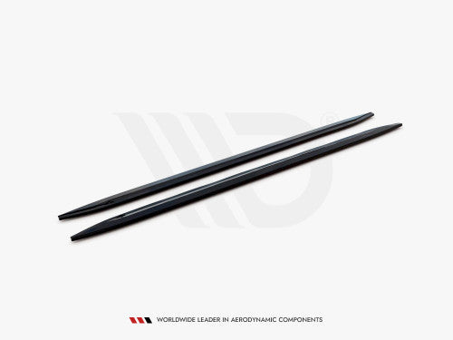 Maxton Design V2 High Gloss Piano Black Side Skirt Extensions Rocker Panels Sill Blades for BMW M4 G82 2021+ Coupe – ABS Aero Side Splitter Diffuser Kit (Pair)