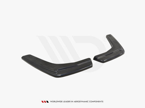 Maxton Design Rear Corner Extensions for BMW M4 F82 Coupe 2014-2020 - Gloss Black ABS Pair | Direct Fit Rear Side Splitters, Rear Spats, Rear Bumper Extensions, Aero Fins, Winglets, Valance/Rear Lip Corners
