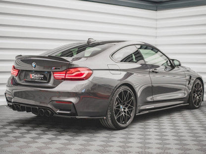 BMW M4 F82 Coupe Side Skirt Extensions/Diffusers Gloss Black 2014-2020 | Maxton Design ABS Splitters Kit