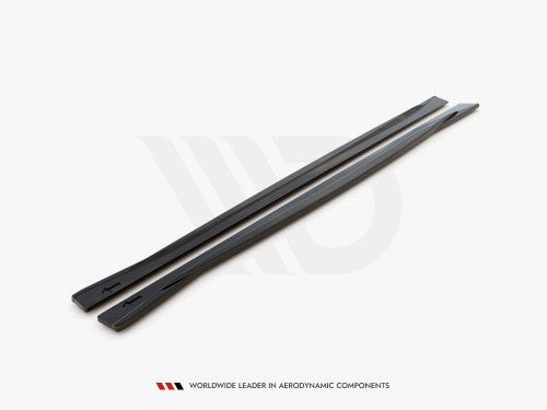 BMW M4 F82 Coupe Side Skirt Extensions/Diffusers Gloss Black 2014-2020 | Maxton Design ABS Splitters Kit