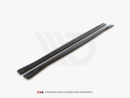 BMW M4 F82 Coupe Side Skirt Extensions/Diffusers Gloss Black 2014-2020 | Maxton Design ABS Splitters Kit