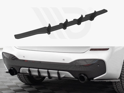 Maxton Design Street Pro Rear Diffuser/Splitter for BMW X1 F48 M Sport M Pack 2015-2019 - 10mm ABS Matte Black Lower Valance Bumper Lip Skirt Undertray Insert