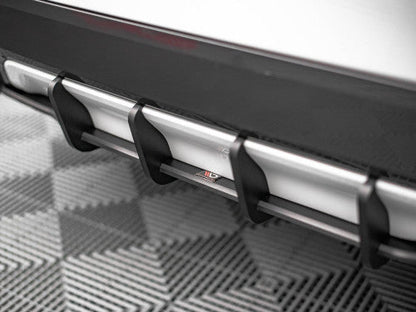 Maxton Design Street Pro Rear Diffuser/Splitter for BMW X1 F48 M Sport M Pack 2015-2019 - 10mm ABS Matte Black Lower Valance Bumper Lip Skirt Undertray Insert