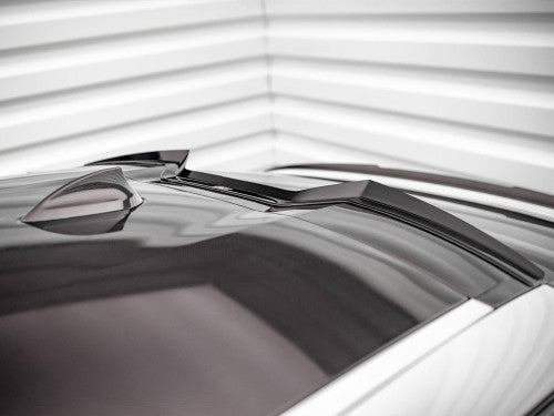 Maxton Design Piano/Gloss Black Rear Boot/Trunk Lid Lip Spoiler Cap for BMW X6 G06 M Sport (M-Pack) 2019+ | Tailgate Lip Wing | M Performance Style | Stick-On ABS | Shadowline/OEM Look