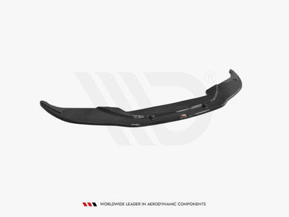 BMW M6 E63 2005-2010 Maxton Design V2 High Gloss Piano Black Front Splitter / Front Lip Spoiler - ABS OEM Fit Chin Spoiler, Valance Extension, Front Bumper Lip, Aero Lower Blade, Front Apron Under Spoiler