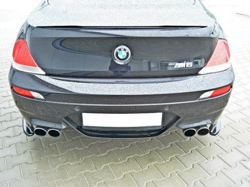 BMW M6 E63 2005–2010 Rear Side Splitters / Rear Spats / Rear Bumper Corner Extensions – Maxton Design Gloss Black ABS Pair (V10 Coupe Rear Valance Lip
