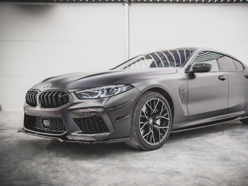 Maxton Design Front Bumper Canards/Dive Planes for BMW M8 Gran Coupe F93 (2019+) - Winglets, Aero Fins, Air Deflectors, Corner Splitter Blades - 3D Printed ABS - Set