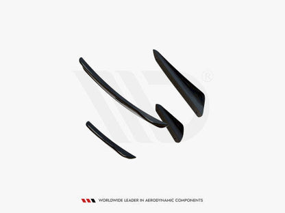 Maxton Design Front Bumper Canards/Dive Planes for BMW M8 Gran Coupe F93 (2019+) - Winglets, Aero Fins, Air Deflectors, Corner Splitter Blades - 3D Printed ABS - Set