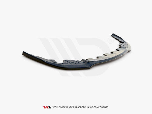 Maxton Design V2 Gloss (Piano) Black Front Splitter, Front Bumper Lip & Chin Spoiler for BMW M8 Gran Coupe (F93) 2019+ – Front Valance/Skirt, Bumper Extension Aero Lip Lower Spoiler, Front Apron