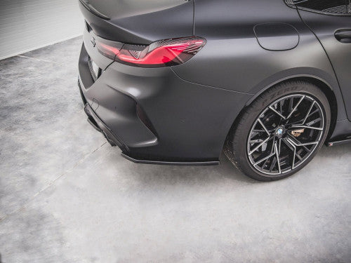Maxton Design V2 Rear Side Splitters Gloss Black ABS for BMW M8 Gran Coupe F93 2019-on – Rear Bumper Spats Corner/Skirt Extensions Diffuser Side Blades Valance Trims – Pair