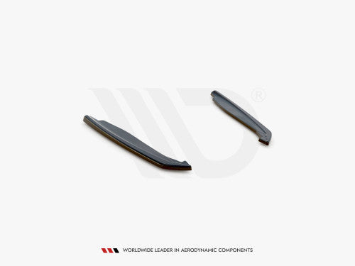 Maxton Design V2 Rear Side Splitters Gloss Black ABS for BMW M8 Gran Coupe F93 2019-on – Rear Bumper Spats Corner/Skirt Extensions Diffuser Side Blades Valance Trims – Pair