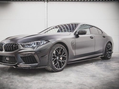 Maxton Design Side Skirts Diffusers V2 Gloss Black for BMW M8 Gran Coupe F93 (2019+) & BMW 8 Series Gran Coupe G16 M-Pack/M Sport (2019+)  Side Skirt Splitters/Extensions Pair