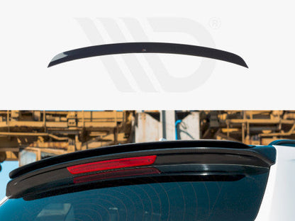 Maxton Design Gloss/Piano Black Roof Wing Spoiler Cap for BMW X3 F25 LCI (Facelift) M Sport (M-Pack) 2014–2017 – Rear Roof Edge Lip/Top Spoiler/Tailgate Hatch Extension – ABS, Stick-On 3M VHB, No-Drill