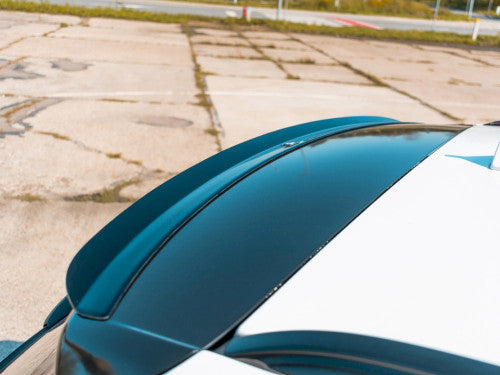 Maxton Design Gloss/Piano Black Roof Wing Spoiler Cap for BMW X3 F25 LCI (Facelift) M Sport (M-Pack) 2014–2017 – Rear Roof Edge Lip/Top Spoiler/Tailgate Hatch Extension – ABS, Stick-On 3M VHB, No-Drill