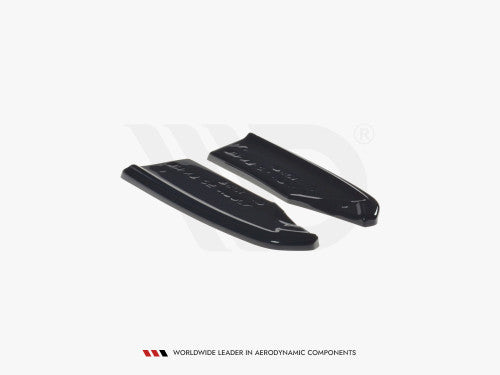Maxton Design Gloss/Piano Black Rear Bumper Corner Extensions for BMW X3 F25 M Sport LCI (M-Pack) Facelift 2014-2017 - Rear Side Splitters / Rear Spats / Bumper Blades / Rear Skirt Extensions / Valance Trim