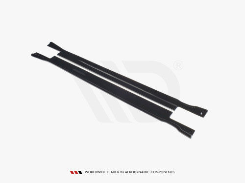 Maxton Design Gloss Black Side Skirts, Side Skirt Extensions & Splitters/Side Blades (Rocker/Sill Extensions) for BMW X4 G02 M Sport/M Pack 2018-2021 - ABS - Pair with Mounting Kit & Fitting Manual