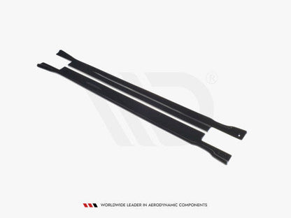 Maxton Design Gloss Black Side Skirts, Side Skirt Extensions & Splitters/Side Blades (Rocker/Sill Extensions) for BMW X4 G02 M Sport/M Pack 2018-2021 - ABS - Pair with Mounting Kit & Fitting Manual