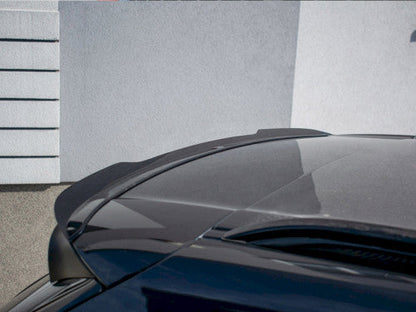 Genuine Maxton Design Gloss Piano Black Roof Spoiler Lip Wing for BMW X5 E70 LCI Facelift M Sport 2010-2013 | Rear Hatch Tailgate Boot Top Spoiler Extension ABS | Self-Adhesive 3M VHB