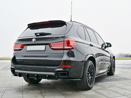 Genuine Maxton Design Gloss Piano Black Roof Spoiler/Lip Cap for BMW X5 F15 M50d 2014-2018 - Rear Roofline Wing, Tailgate/Boot Spoiler Extension, Adhesive 3M VHB No-Drill ABS