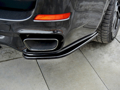 Maxton Design Gloss Piano Black Rear Corner Trims for BMW X5 F15 M50d