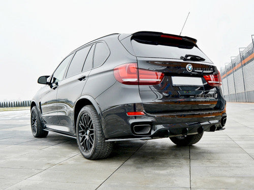 Maxton Design Gloss Black Side Skirt Splitters (Side Skirt Extensions) Pair for BMW X5 F15 M50d 2014-2018